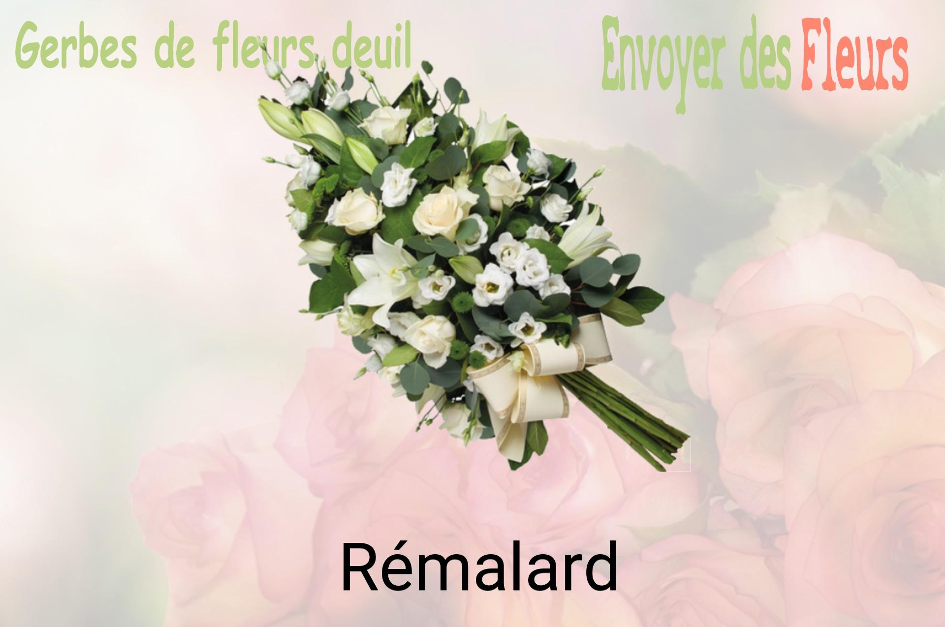 Gerbe de fleurs de deuil livrée à Rémalard